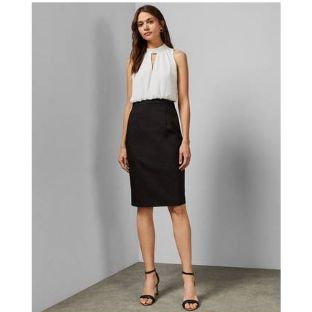 Ted Baker black and white dress